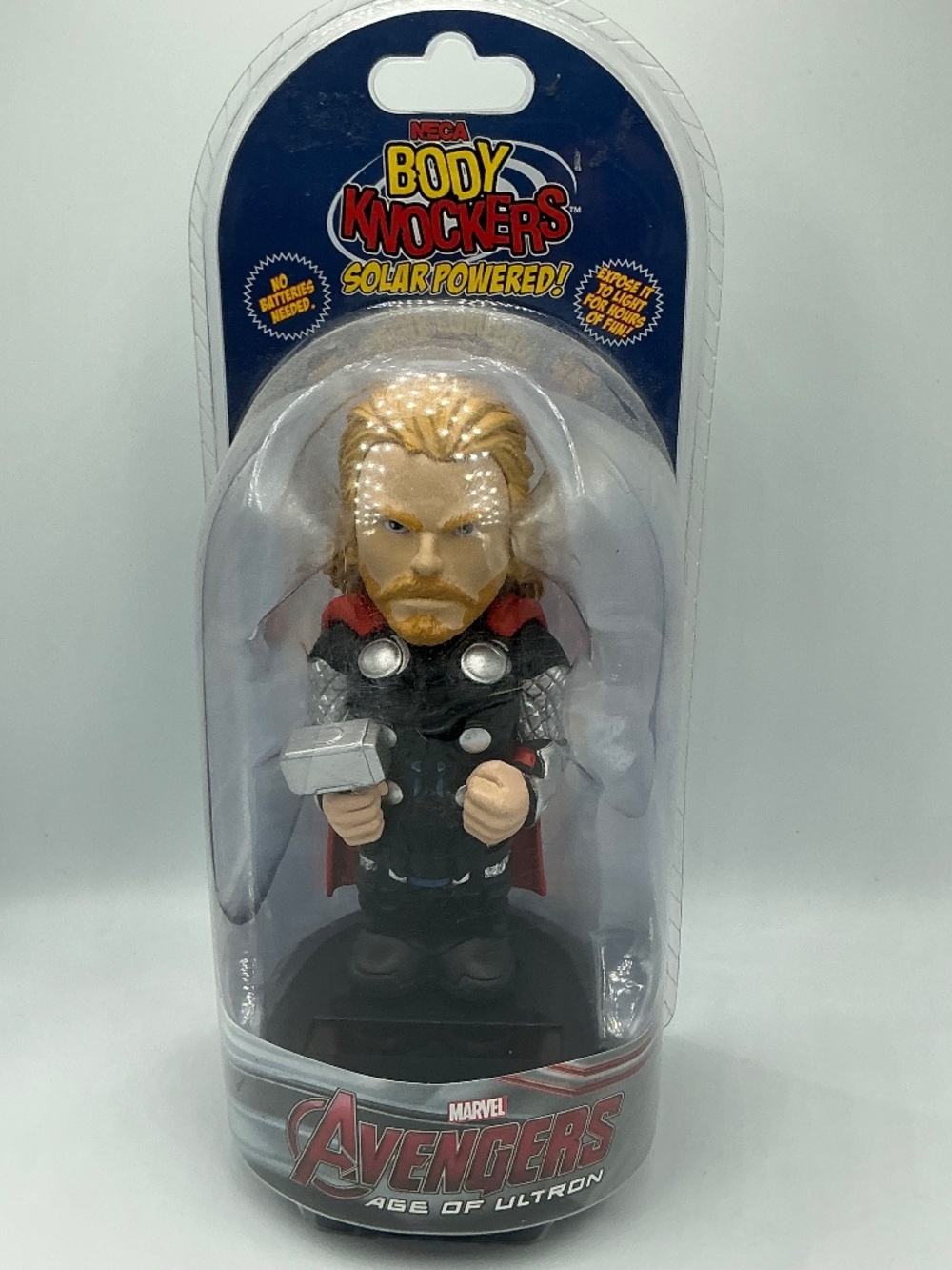 Bobblehead Marvel Thor Solar Powered Body Knockers Avengers Age of Ultron NECA